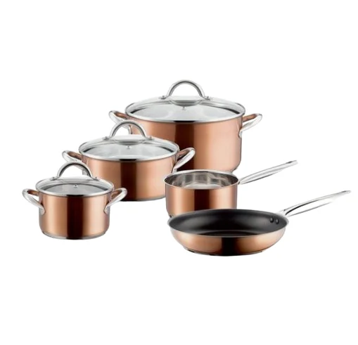 Classic Multifunctional Cookware Pots and Pans Cookware Sets Interior Stainless Steel Kitchenware Cooking Cookware Set