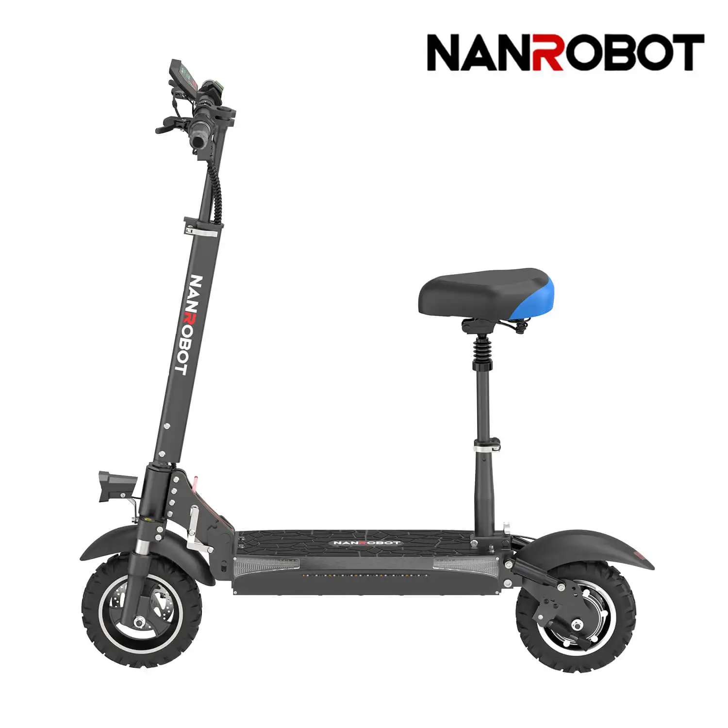 For NANROBOT T1 Two-Wheel Electric Scooter 10 Inch Tire 1000W Motor Power Dual Suspension 60km Range per Charge 45km/h Max 150kg