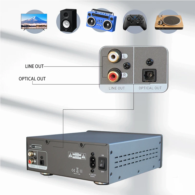 Laser Pickup Floating Mechanism Single CD Player Support CD CD-R RW MP3 Stereo Integrated Playback Gapless Disc Player