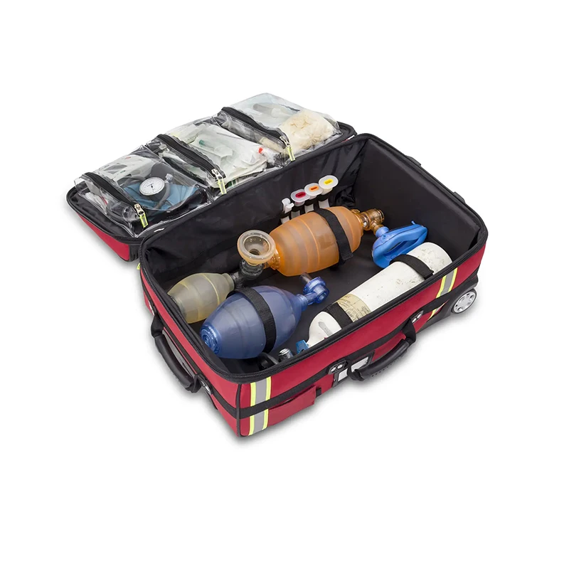 Emergency Therapy Trolley Wheeled Intubation Medical O2 Equipment