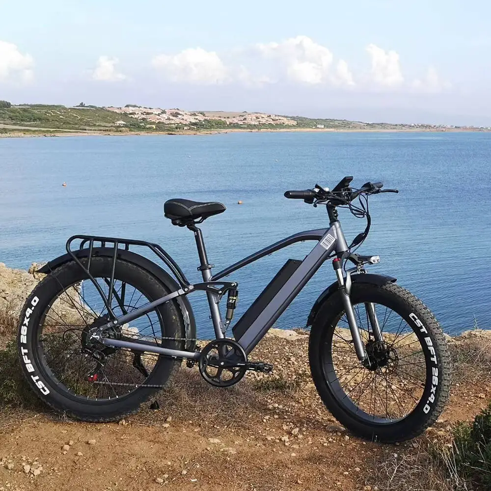 Full Suspension Off Road Electric Mountain Bike  CMACEWHEEL TP26 Fat E-MTB
