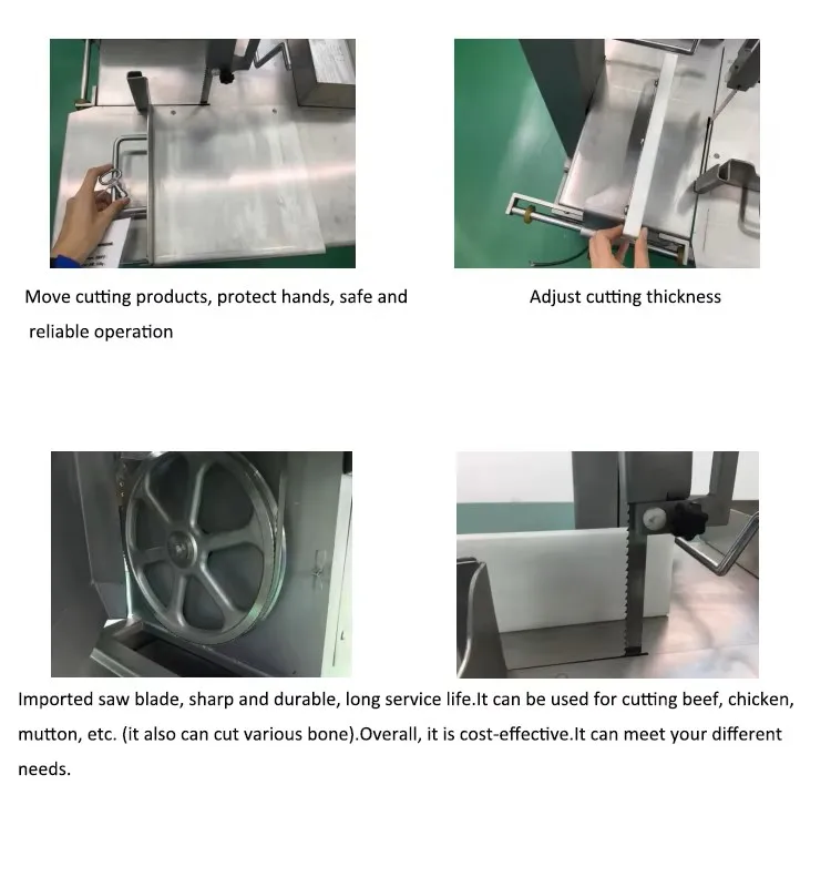 High performance commercial bone cutter for the meat industry