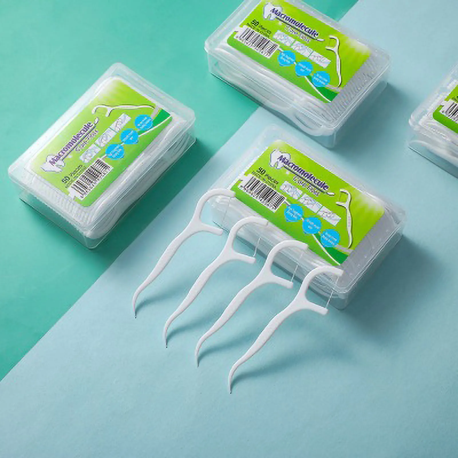 50pcs Dental Floss Flosser Picks Teeth Toothpicks Stick Tooth Clean Oral Care 7.5cm Oral Gum