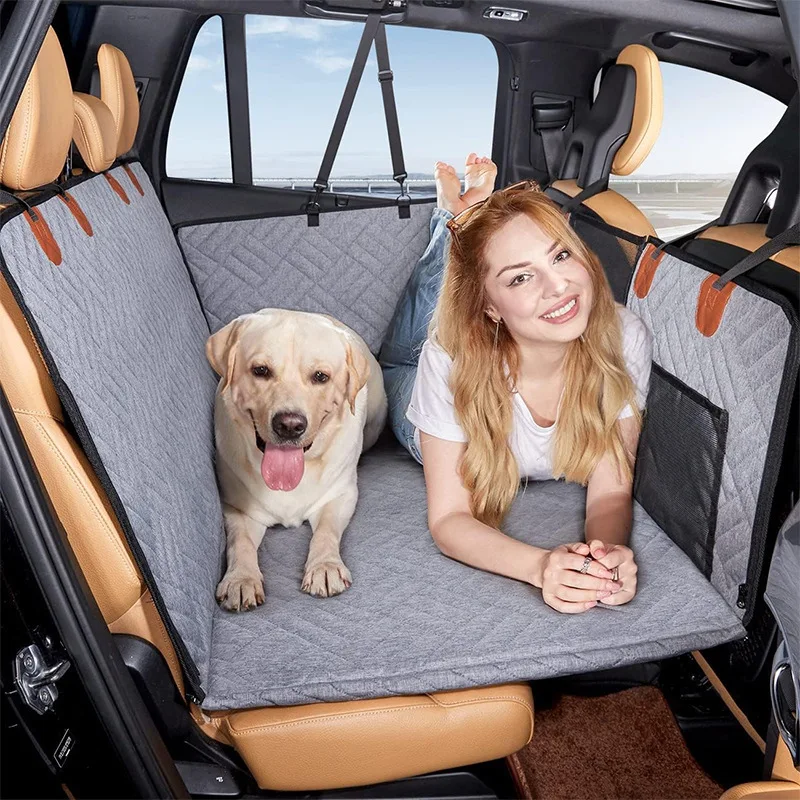 100% Waterproof Dog Car Seat Cover - Heavy Duty 600D Hammock Style Cover For Cars, Trucks & SUVs - View #8