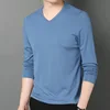 Light blue V-neck long sleeves