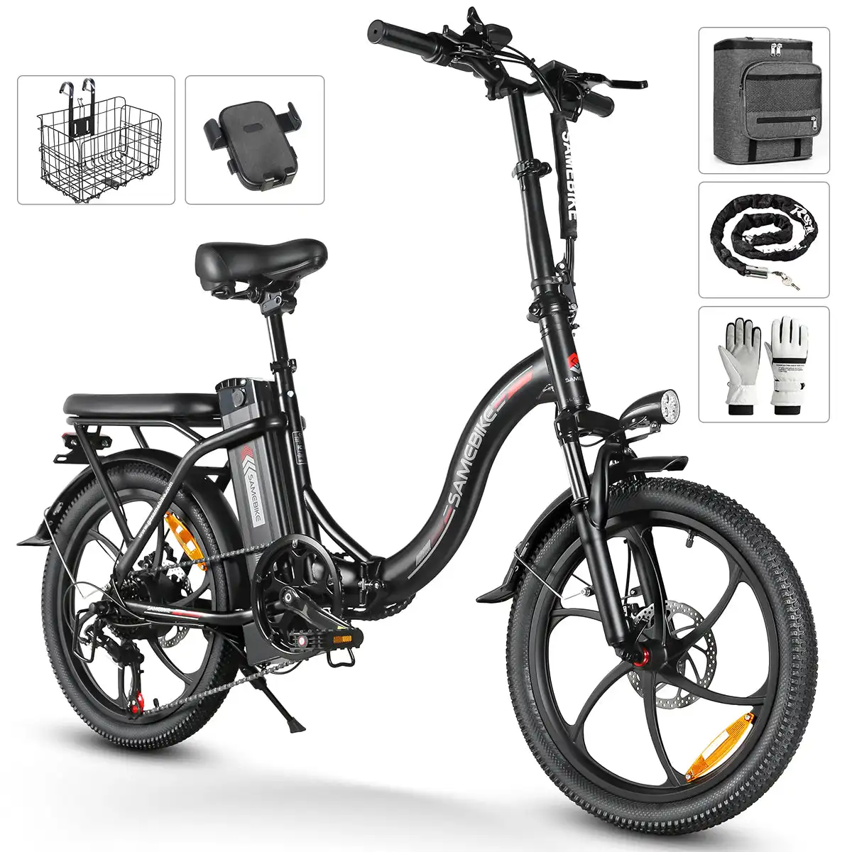 CY20 MJ Portable Electric Bike 20-Inch Folding E-Bike 250W 12Ah Multicolor Lithium Battery Aluminum Alloy Frame Digital 36V