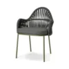 Olive Green Frame - Grafite Rope (N02) - Grafite Cushion (H5)