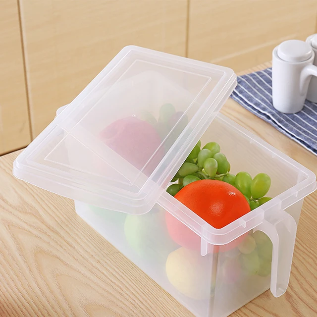 Vdh612 New Plastic Food Storage Container Organizer With Handle