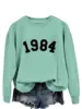 Light green sweatshirt (black font)