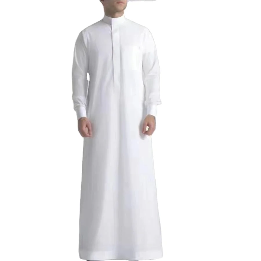 Wholesale Men Long Length Thobe Stylish Arab Cotton Made Islamic Clothing M...