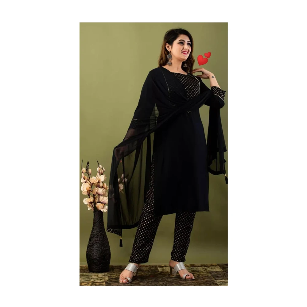 Gotta Work Kurti Pant And Dupatta 