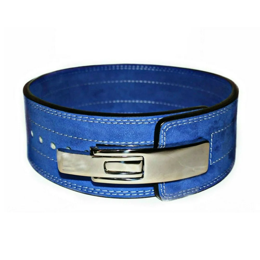 Custom Brand Logo Best Powerlifting Lever Belt Gym Exercise Training Genuine Leather Back