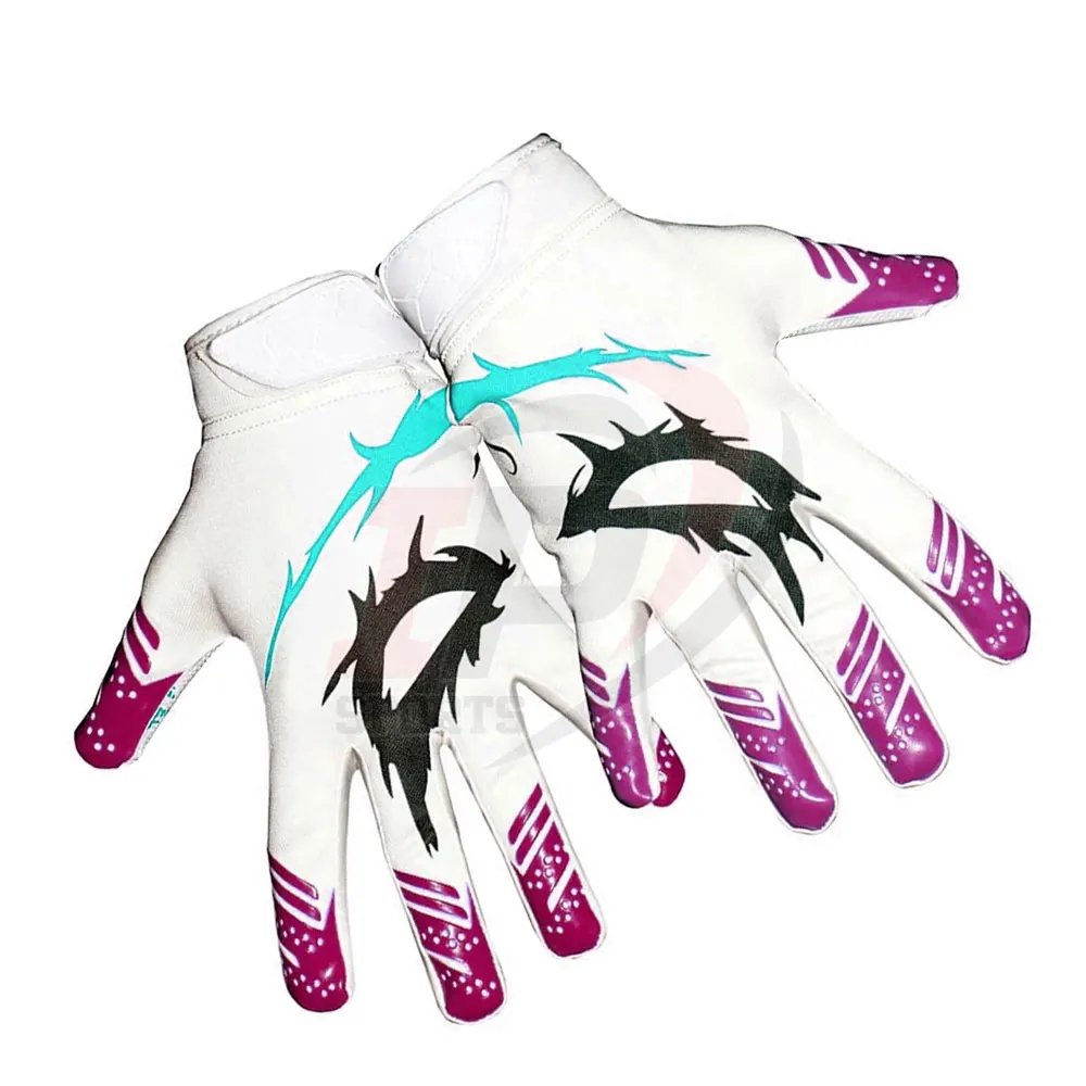 Зимние Нескользящие удобные американские футбольные перчатки с логотипом на заказ супер