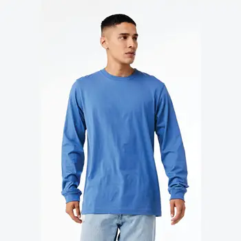 T-shirt Manches Longues Pour Homme - Coton Ringspun Doux - Tailles XS à 4XL - Couleurs Variées