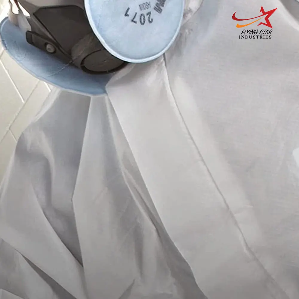 Protective Disposable Coveralls Bulk Pack Coveralls Hooded With Elastic