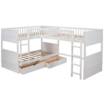 Modern Bedroom Furniture Hotel Apartment Capsule Adult Dormitory Double Bunk Beds Loft Bed With Stairs