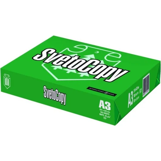 Hot Sale SvetoCopy A4 Copy Paper, 500 sheets, office paper 80gsm