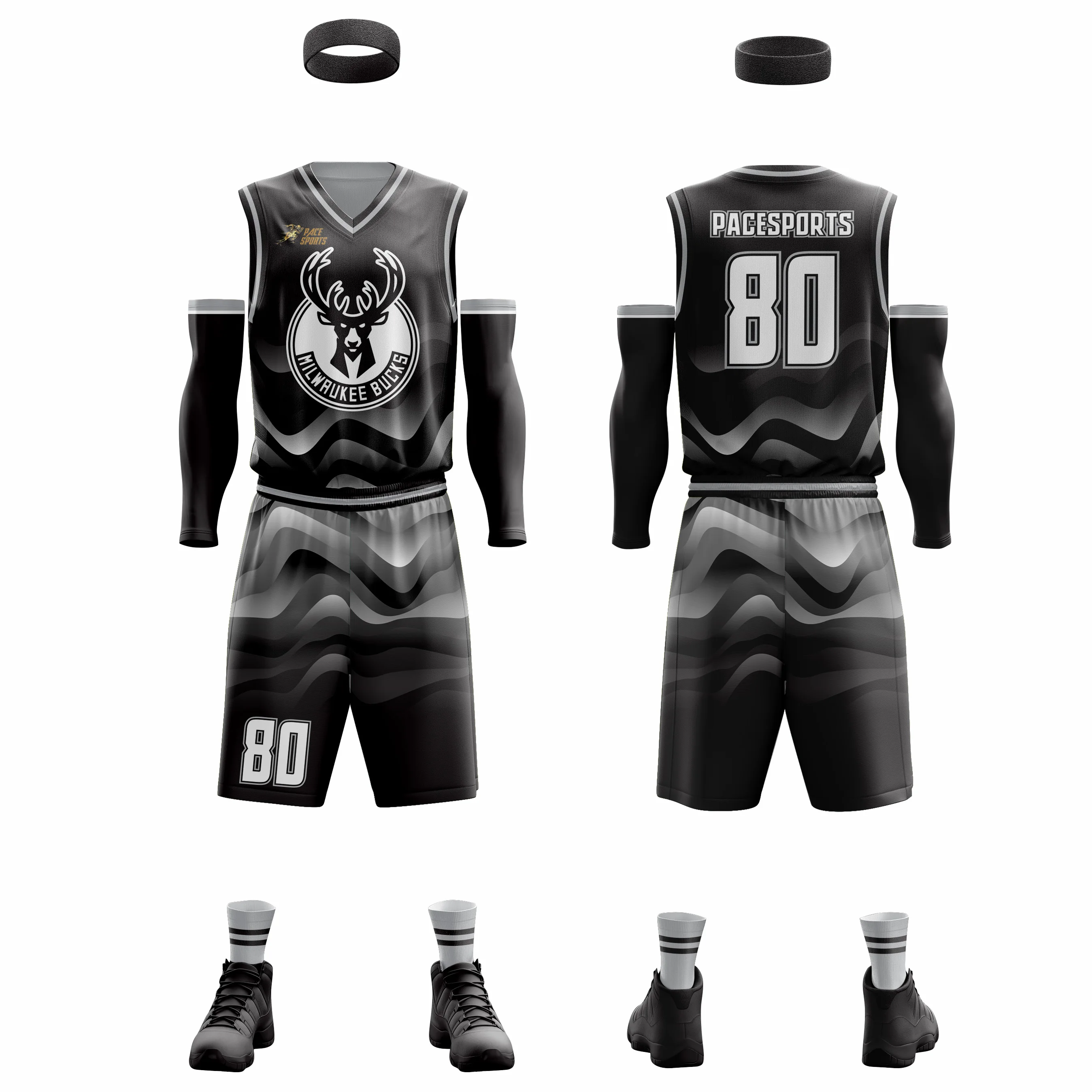Black Punjab basketball jersey