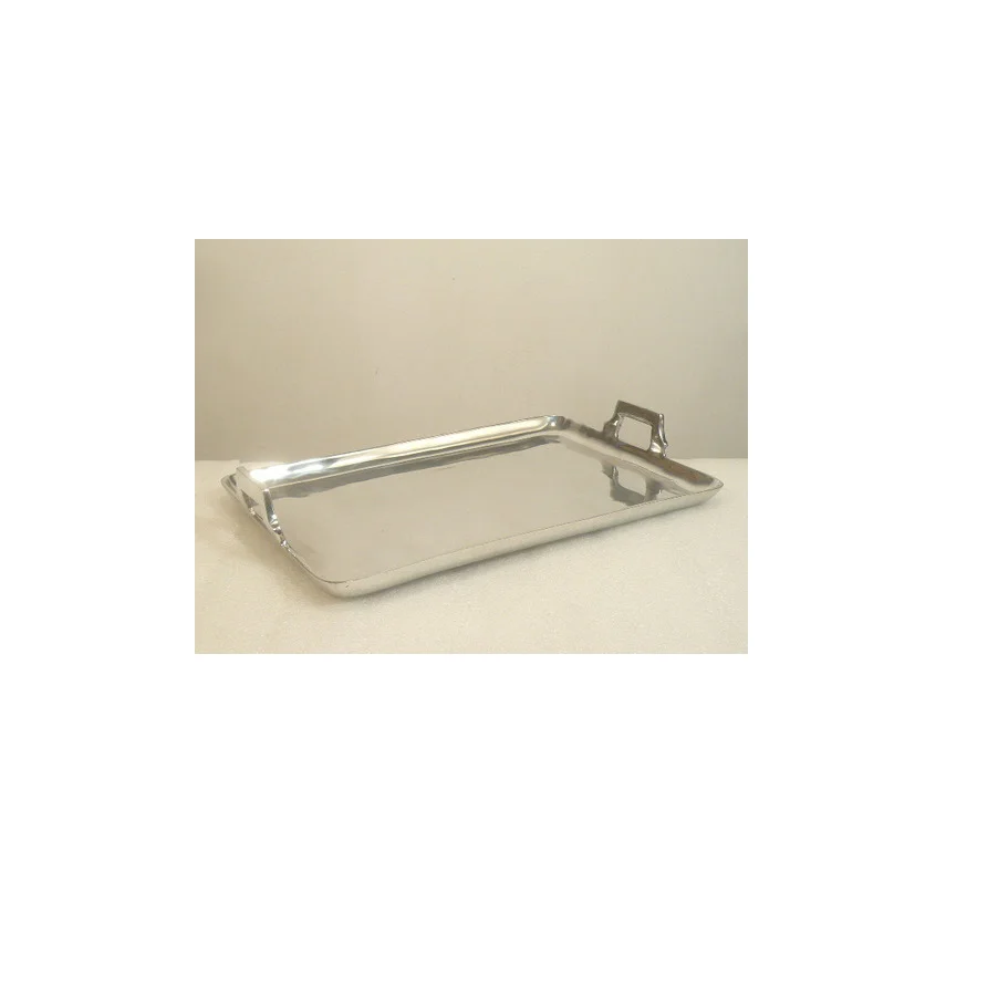 Aluminum Serving Tray Luxury Bakery Iron Stainless Steel Gold Platter