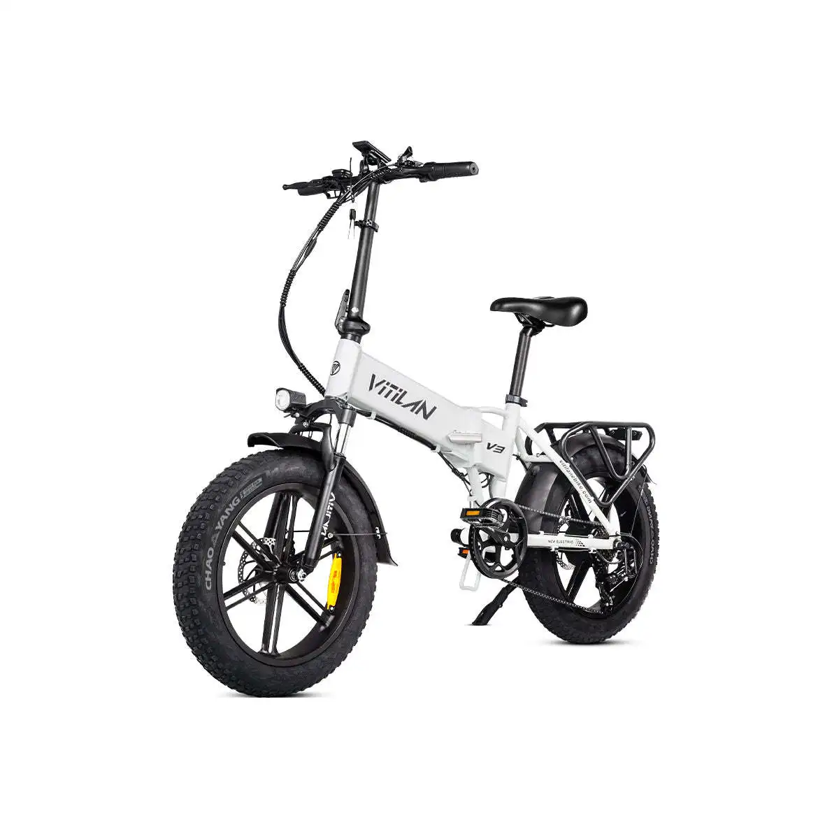 V3 2.0 Adult All Terrain Electric Folding Bike with Fat Tires