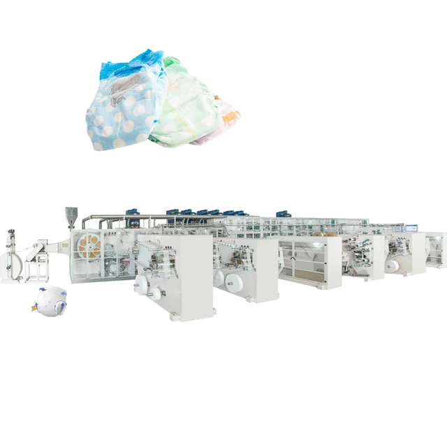 Full Automatic Baby Diaper production line baby diaper making machine for large business