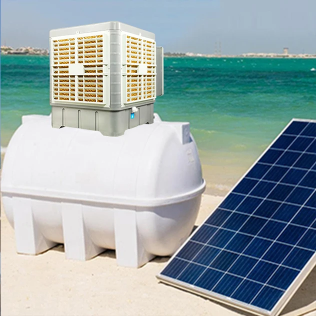 Solar powered water store cooler