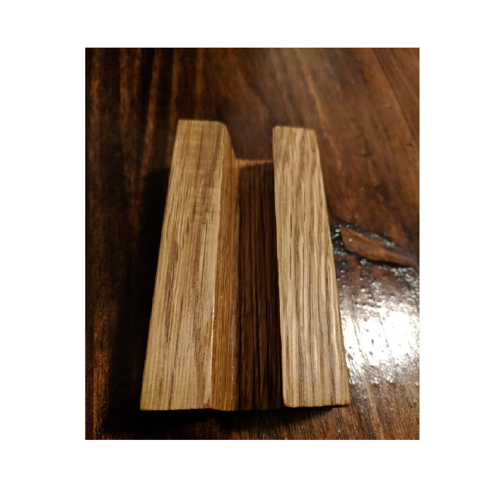 Personalized Acacia Wooden Business Cards Holder With Pen Tableware Decor Multi Functional Wood Card