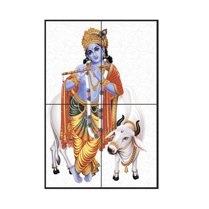 Golden Buddha Digital Picture Print Ceramic Semi Porcelain Wall Tiles for Pooja Room and Temple ceramic tiles for wall