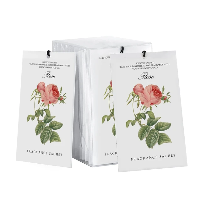 Wholesale custom home hanging closet wardrobe air freshener paper fragrance scented sachet bag