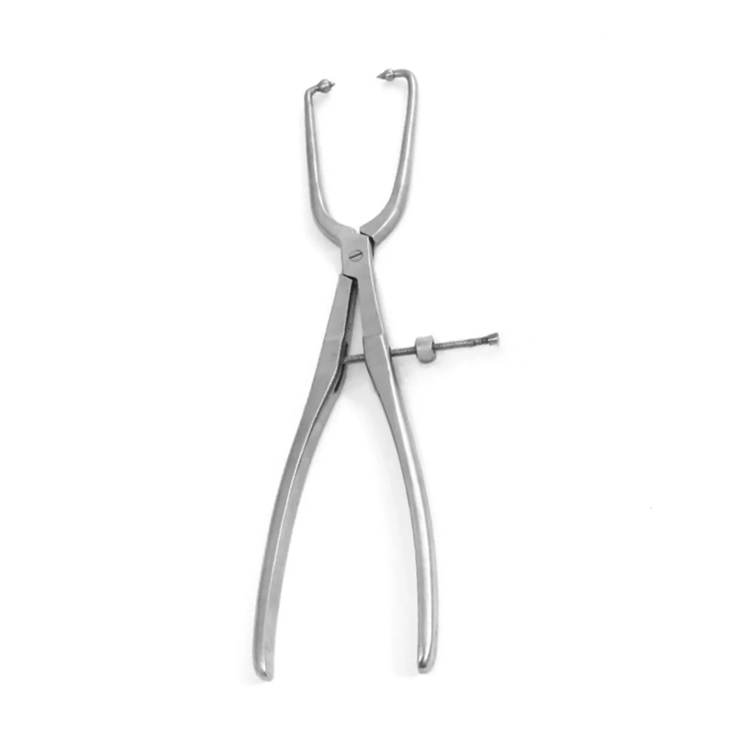 Pelvic Reduction Forceps Pointed Ball Tips Straight and Curved 25cm Acetabular Bone Reduction Forceps Orthopedic Instrument