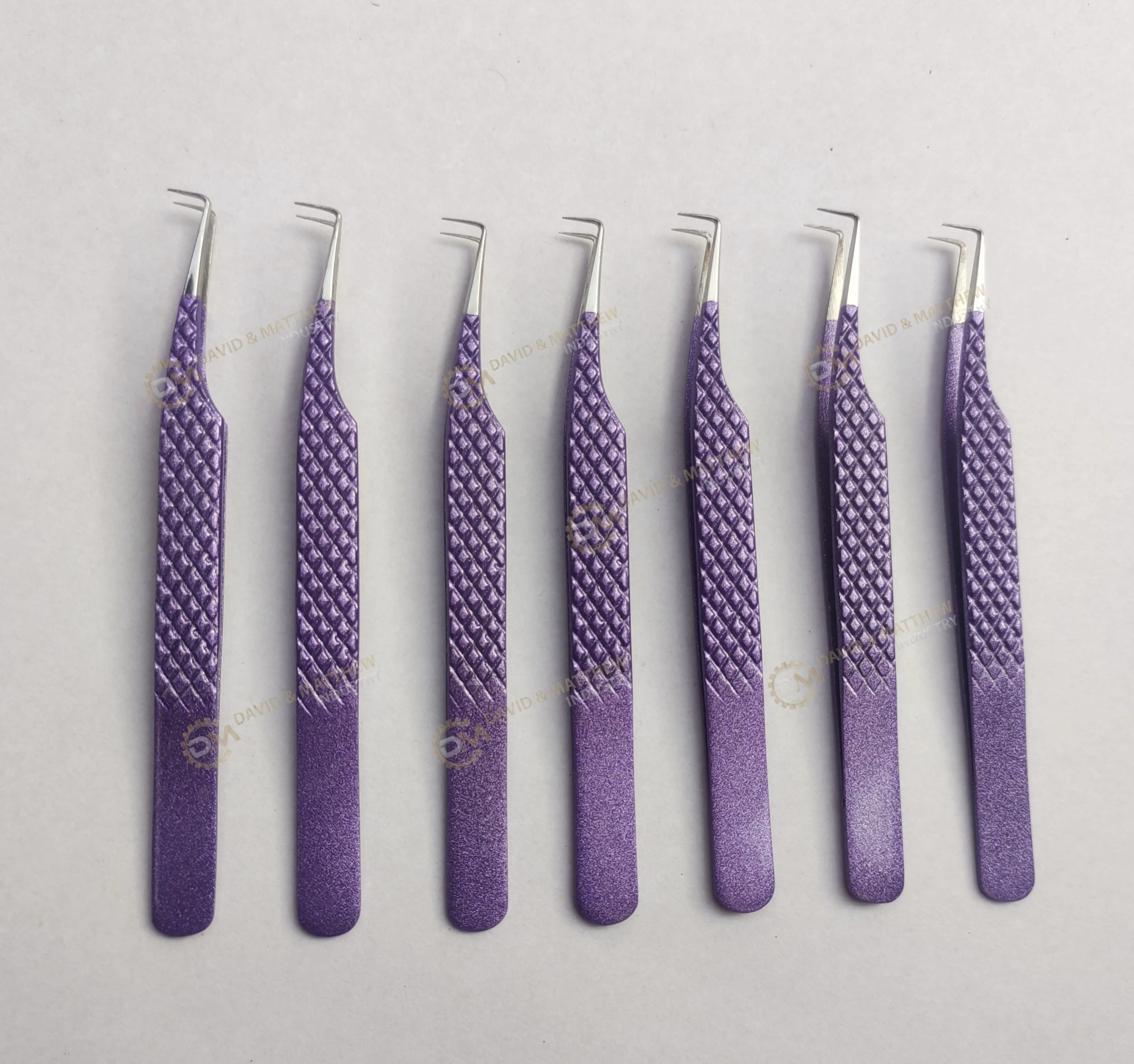 Best Selling 90 Degree Tweezers Stainless Steel Volume Lash Tweezers