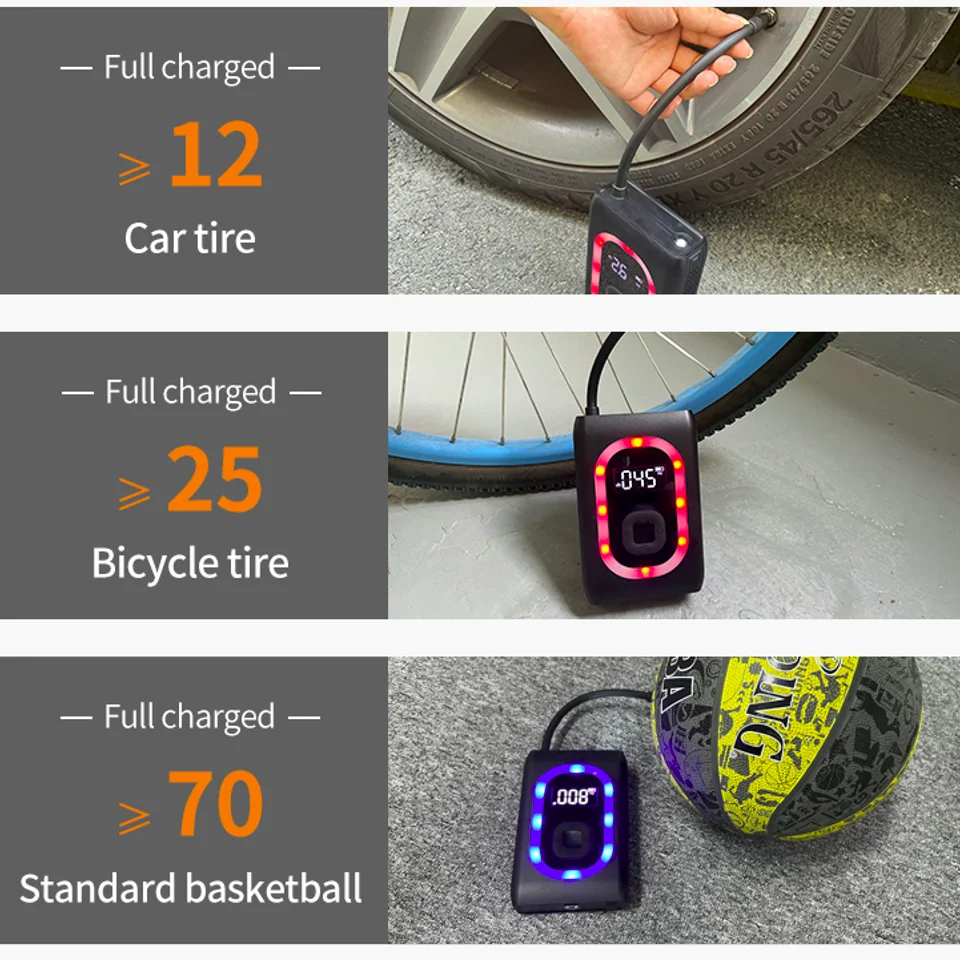 Многофункциональный 12 в усилитель автомобильного аккумулятора портативный стартер электрический воздушный насос для шин от проверенного BSCI