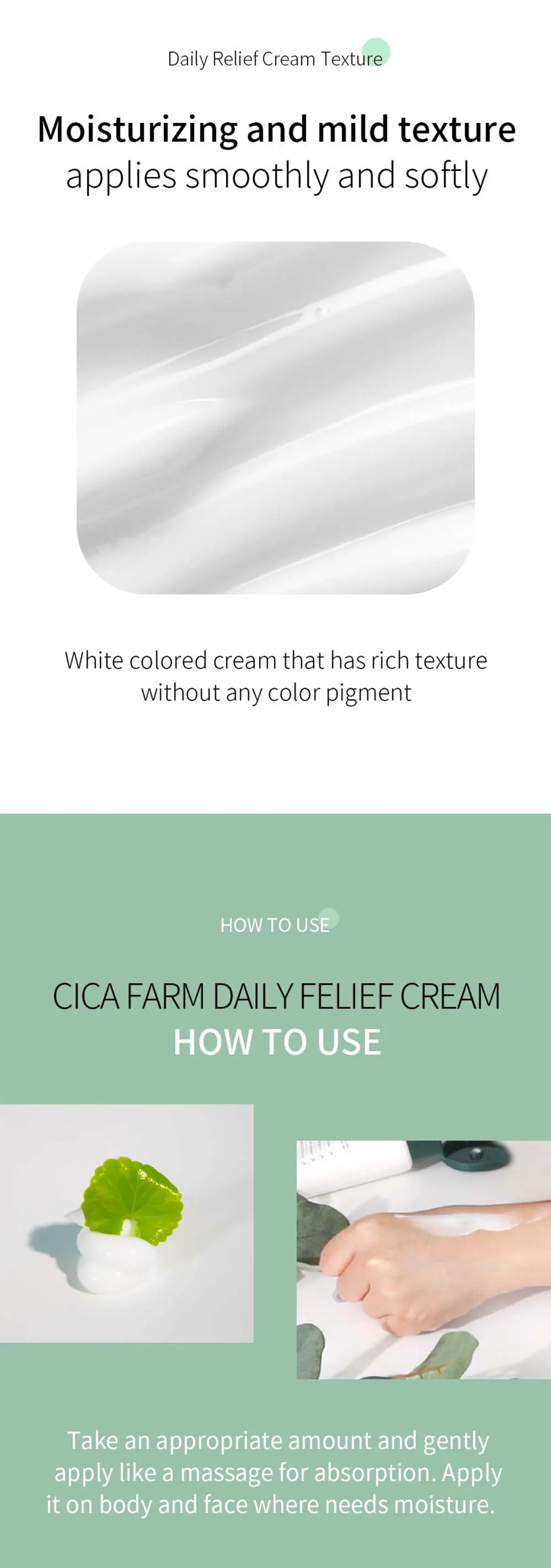 Korean Products Cosmetics Farmstay Cica Farm Daily Relief Cream ...