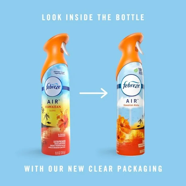 Освежитель воздуха Febreze для борьбы с запахом Гавайский Алоха упаковка из 2 8