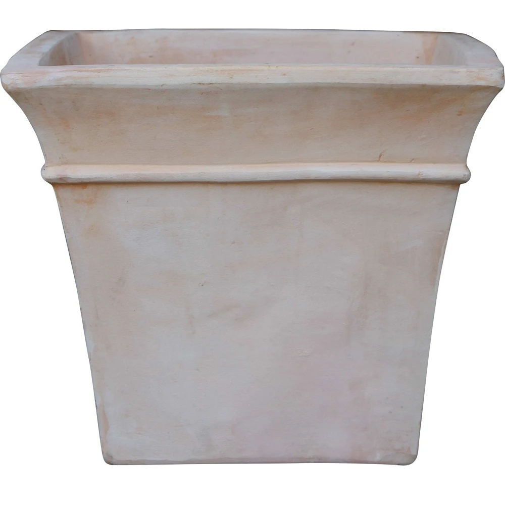 Hightemperature Fired Red Clay Square Succulent Terracotta Flower Pots Indooroutdoor Large