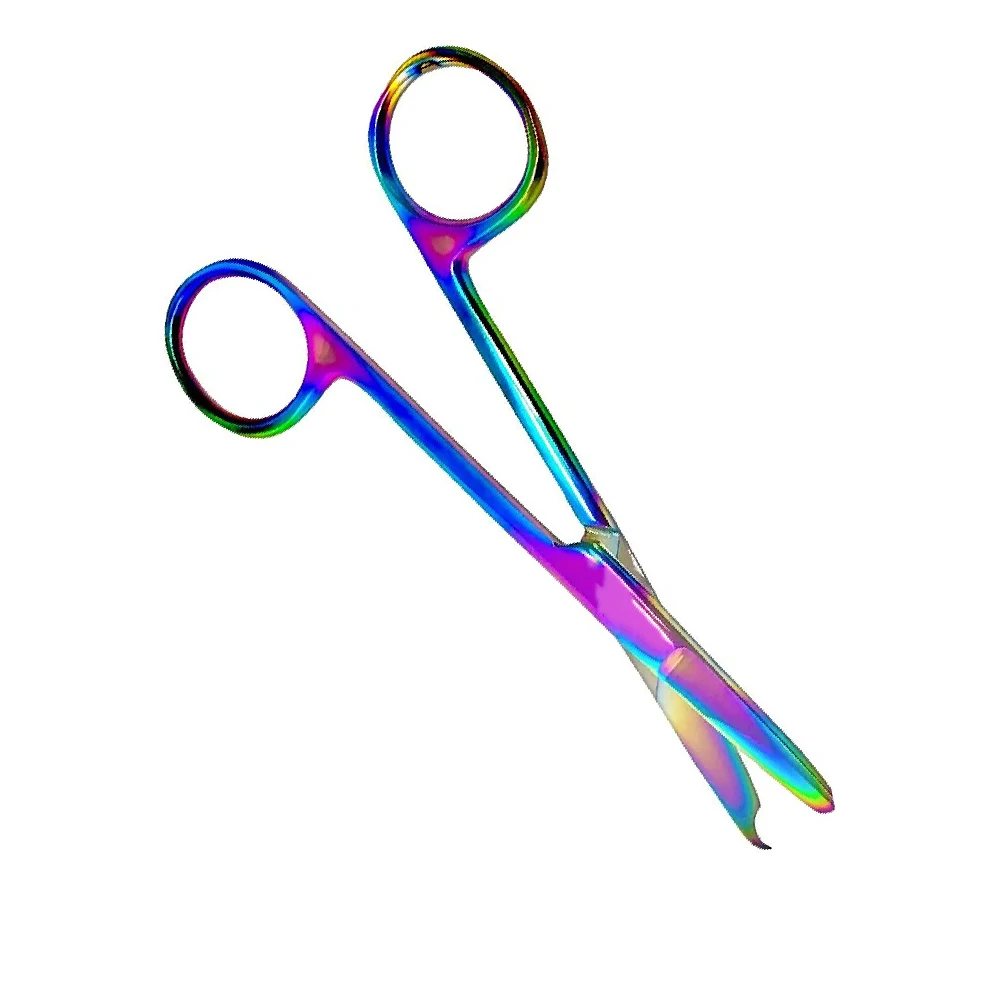 Custom Made Surgical Stitch Scissor Titanium Color Coated Metal Steel