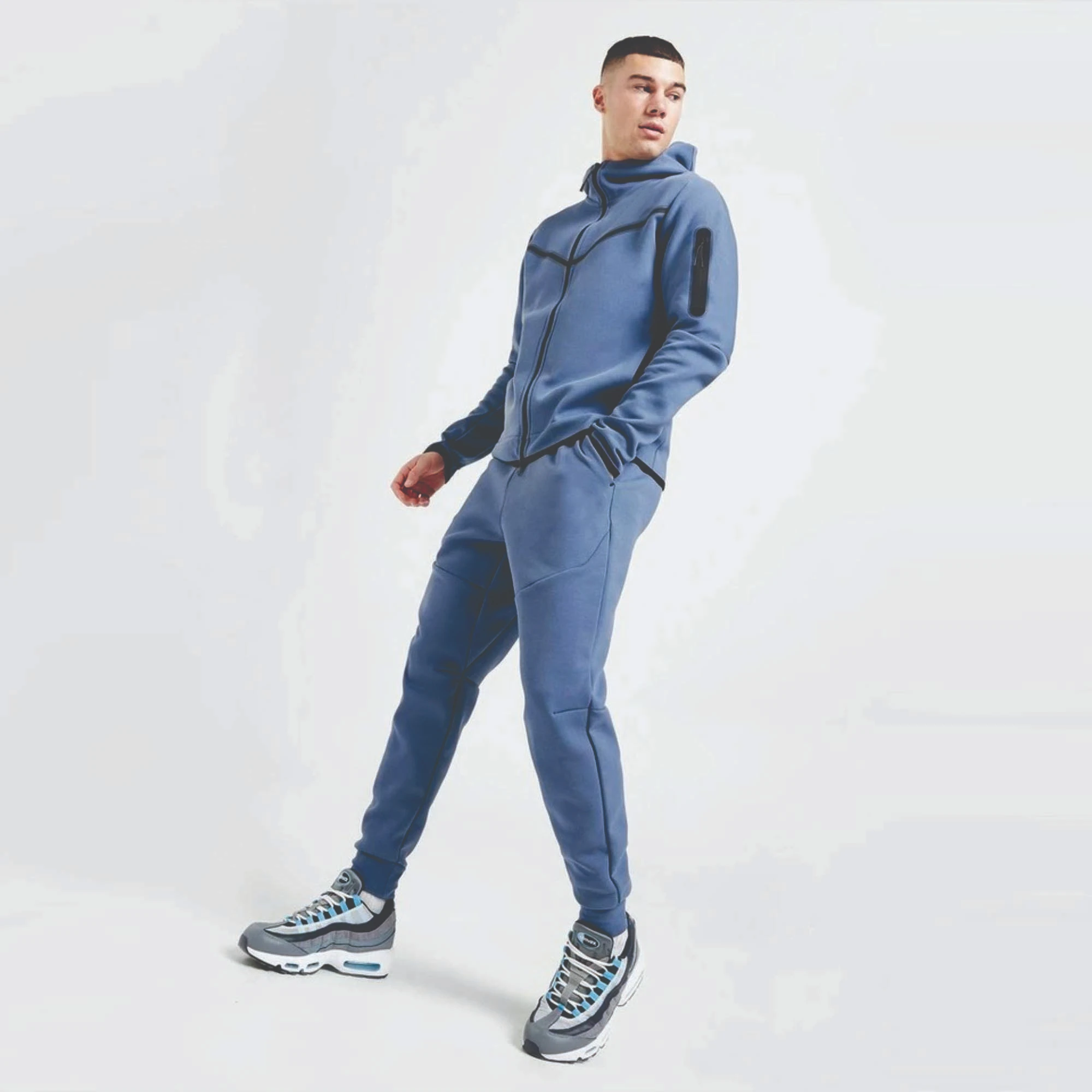 Custom Print Quick Dry Breathable Tech Fleece Tracksuits Sets High Quality Men's Tracksuits Wholesale Cotton Tracksuits