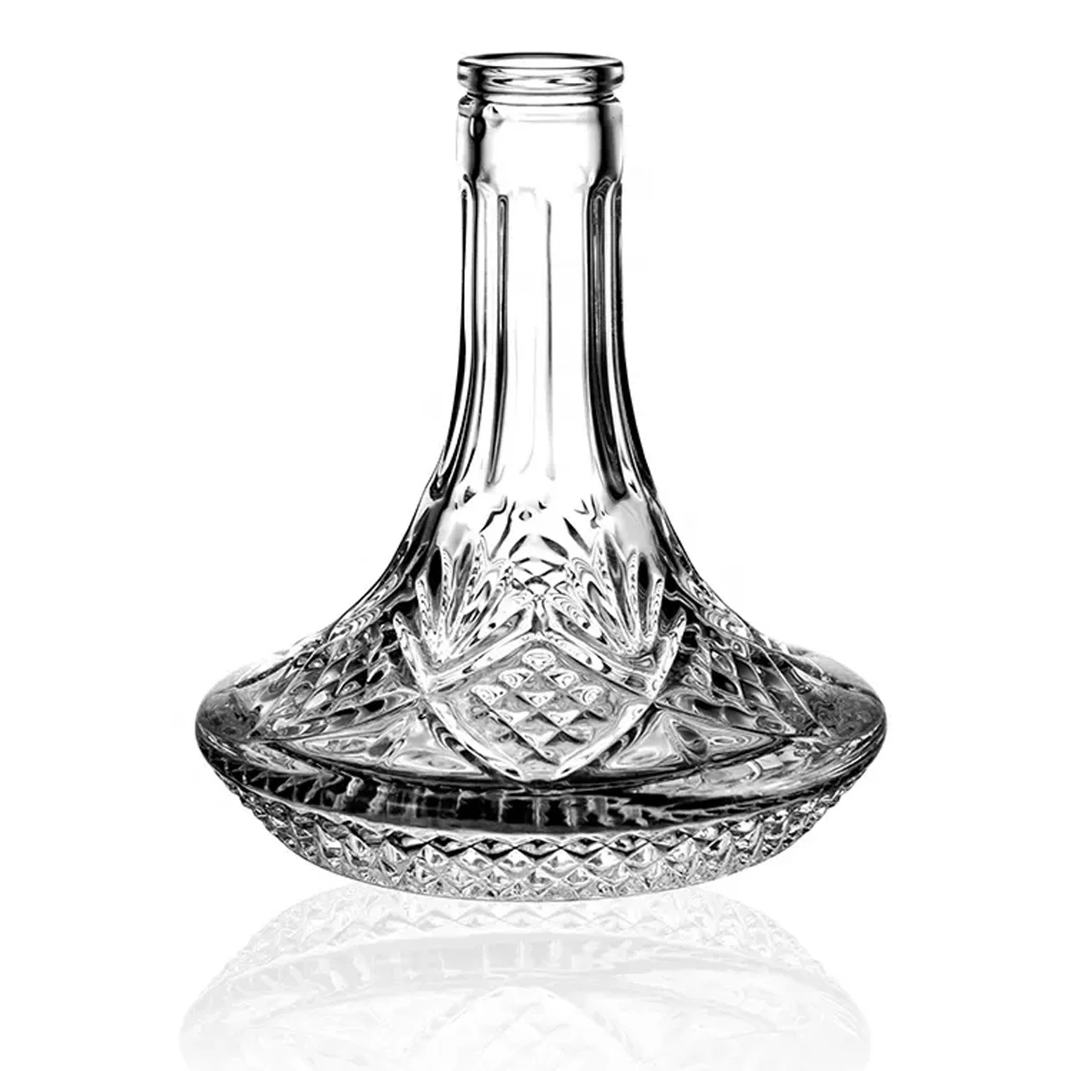 Customizable Design Shisha Glass Vase Cut Hookah Glass Bottle Vases
