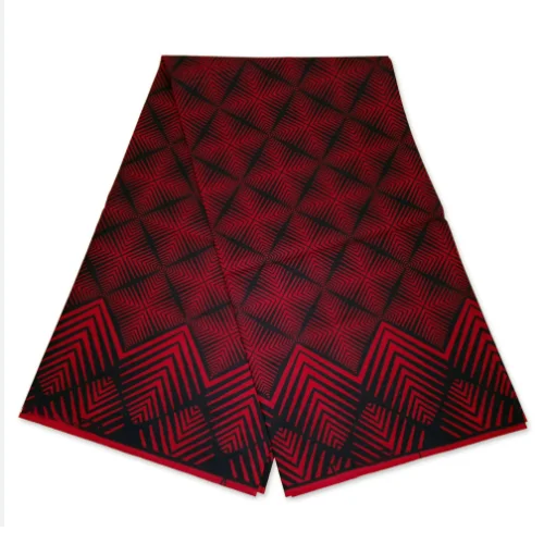 Customized African Wax Prints Kitenge and Ankara Fabric 100% Cotton Blue Fabric for 6 Yards