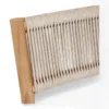 Fine Sanded Teak A with rope Back