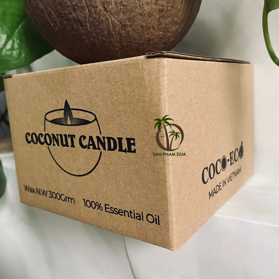 ORGANIC COCONUT WAX CANDE/ SCENTED CANDLE WITH SOY WAX/ LUXURY CANDLE FACTORY PRICE for COCONUT CANDLES HANDMADE CANDLE GIFT SET