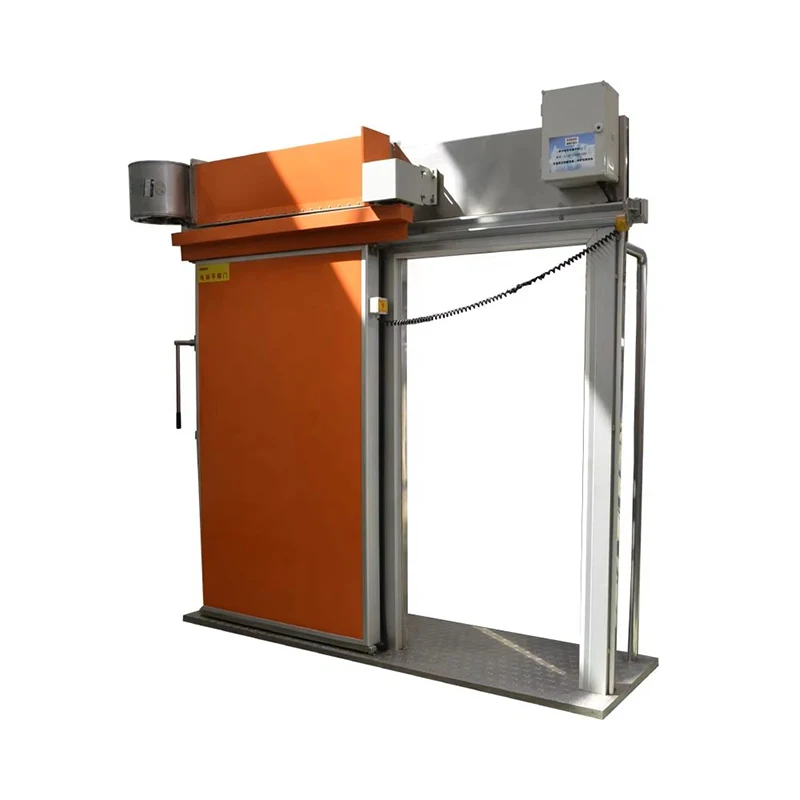 Transparent PVC cold storage door with anti-collision design for food storage
