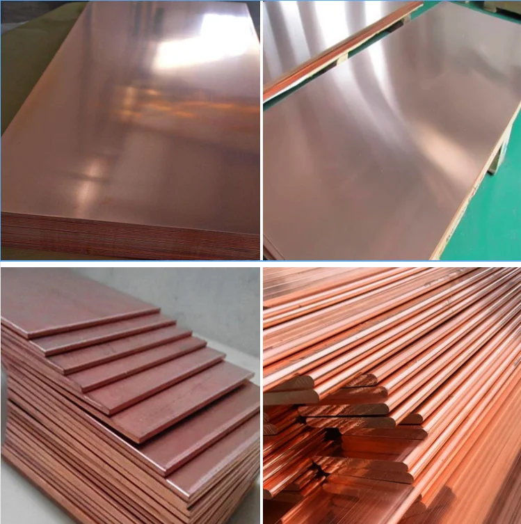 manufacturer 3mm 5mm 20mm thickness 99.99% Copper Cathodes T2 4x8 copper plate sheet