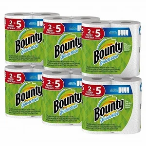 Bounty Select-a-Size White 12 Double Rolls 3 Ply Toilet Tissue Paper Towels