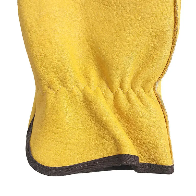 Хит продаж кожаные рабочие перчатки с логотипом на заказ из коровьего зерна мягкие ручные для водителей и мебели