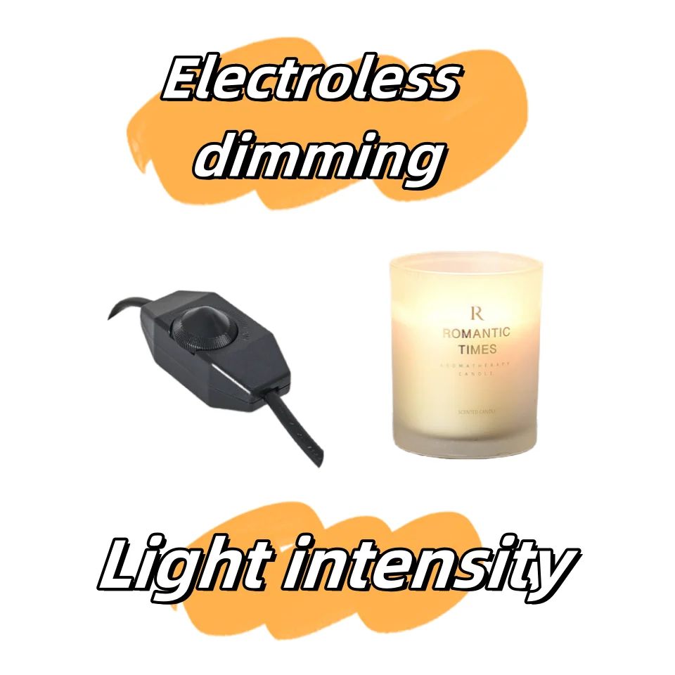 Modern Luxury Good Look No Open Fire Decorative Dimmable Wax Burner