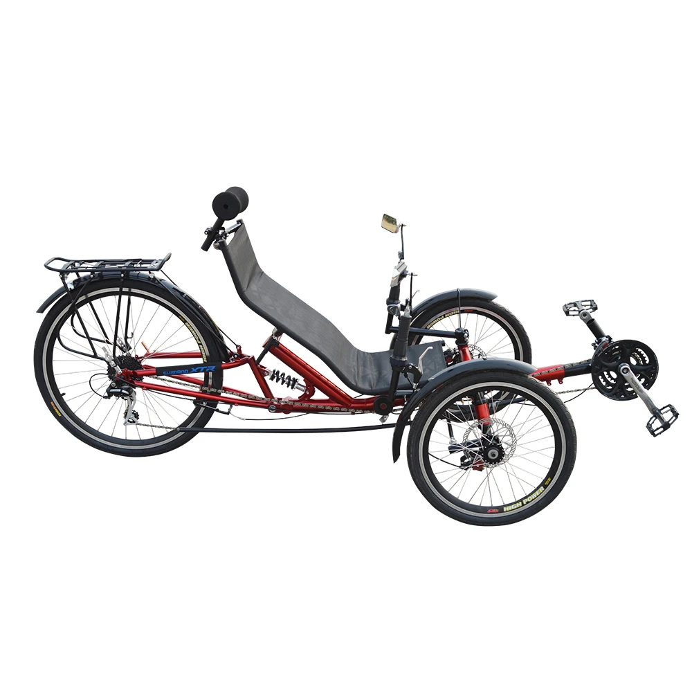 Pedal Assisted Recumbent Trike Electric 3 Wheel Lay Down Bicycle for ...