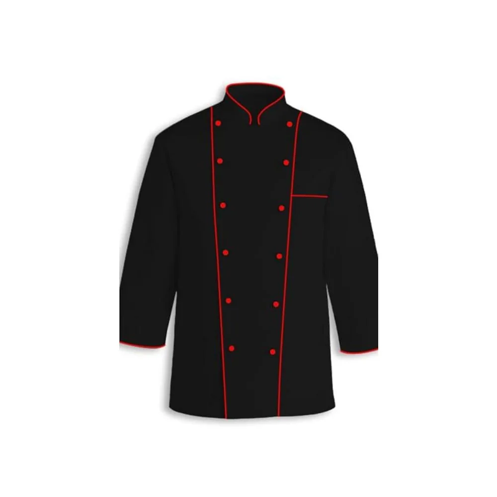 Bulk Supply Latest Design Customized Sleeve 100% Pure Cotton Chef Coat Restaurant Kitchen Uniform
