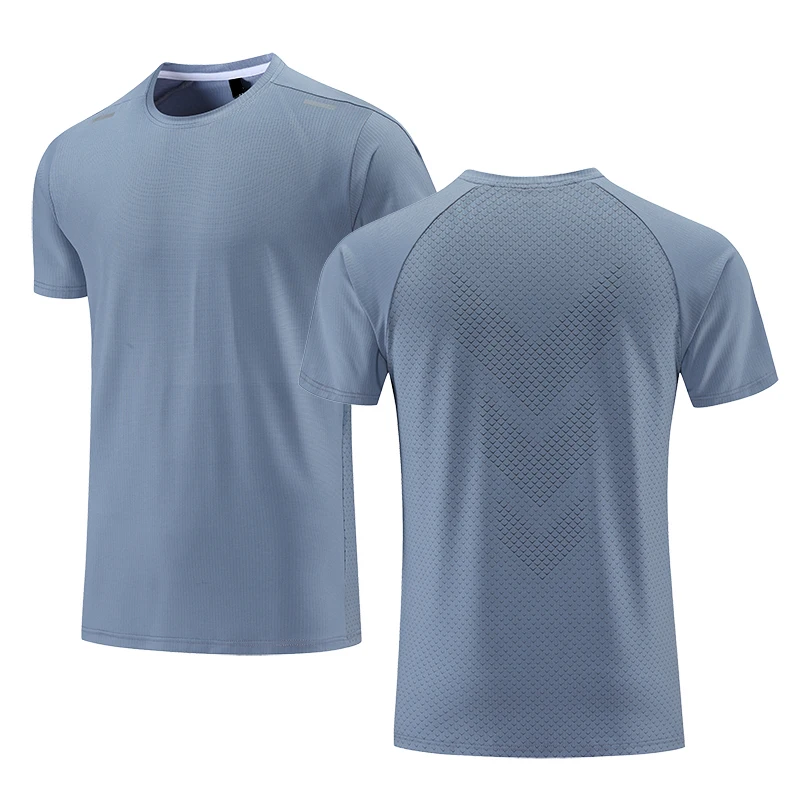 Quick Dry Men Running T-shirt Fitness Sports Top Gym Training Shirt ...