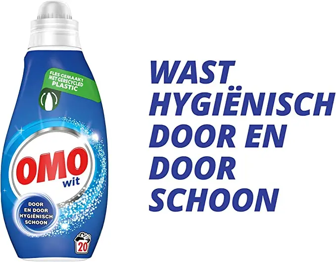 Omo Small And Powerful White Liquid Detergent For Washing White 8 X